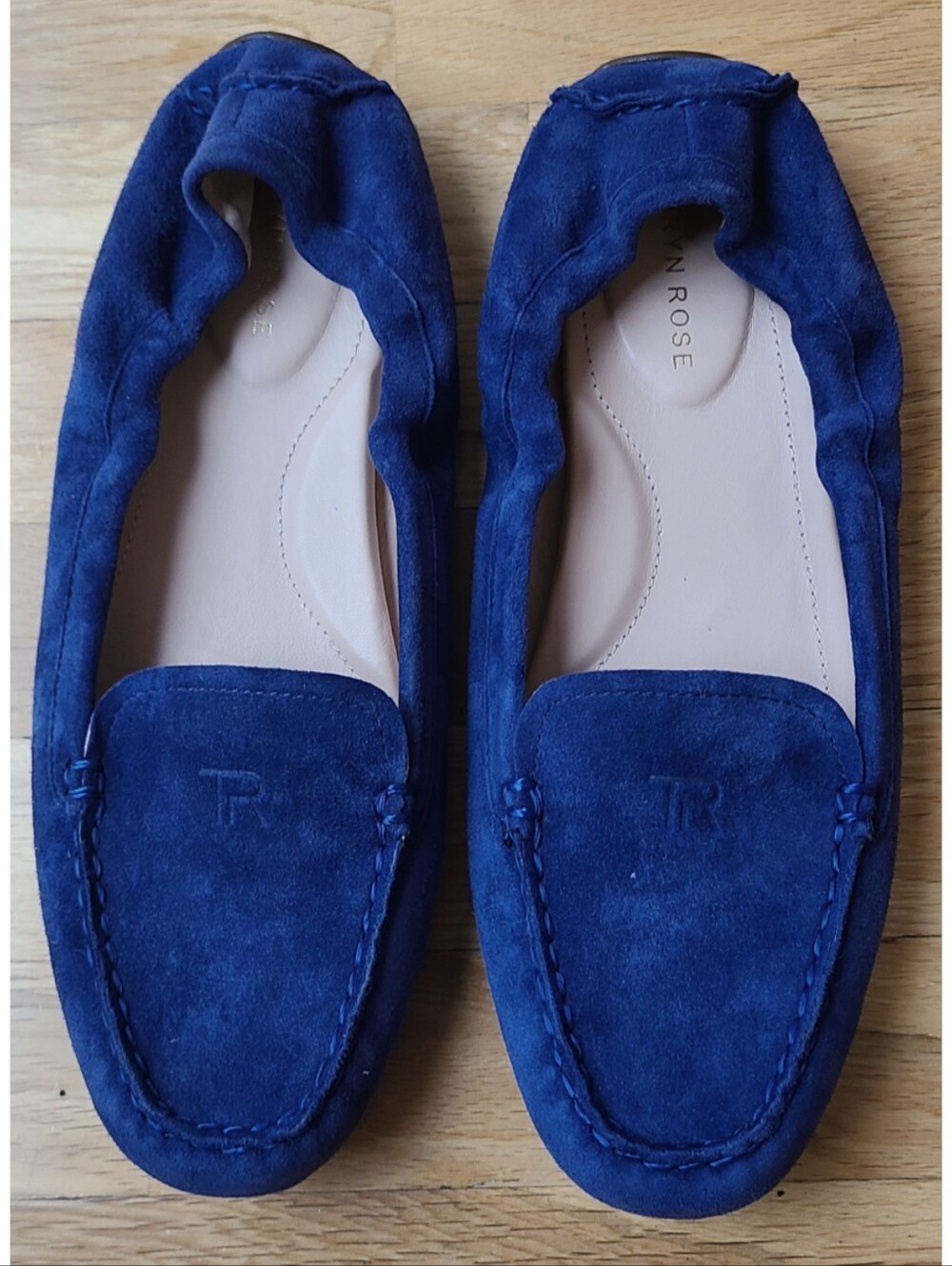 🆕️Taryn Rose Kristine Suede Driving Loafers – Vibrant Blue | Sz 11 Quiet Luxury